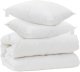 vidaXL vidaXL Duvet z poduszkami z poduszką 3 pcs Biały Mikrofibra 2