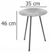 Home Styling Collection Stolik kawowy okrągły na trójnogu 1
