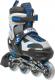 Rolki PowerBlade Rolki regulowane z wymienną płozą na łyżwy X-One niebieskie r. 30-33 3