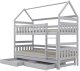 Kocot Kids Łóżko piętrowe domek FELIKS 200x90 białe drewniane trzyosobowe z szufladami KOCOT KIDS 2