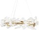 Lampa wisząca Step into Design Wisząca lampa BOTANIKA XY080P-80 Step do jadalni glamour biała złota 1