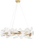 Lampa wisząca Step into Design Wisząca lampa BOTANIKA XY080P-80 Step do jadalni glamour biała złota 2