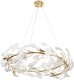 Lampa wisząca Step into Design Wisząca lampa BOTANIKA XY080P-80 Step do jadalni glamour biała złota 3