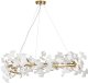 Lampa wisząca Step into Design Ceramiczna lampa zwisowa Botanika XY080P-100 Step ozdobna liście złota biała 1