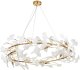 Lampa wisząca Step into Design Ceramiczna lampa zwisowa Botanika XY080P-100 Step ozdobna liście złota biała 3