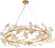 Lampa wisząca Step into Design Ceramiczna lampa zwisowa Botanika XY080P-100 Step ozdobna liście złota biała 4