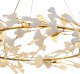 Lampa wisząca Step into Design Ceramiczna lampa zwisowa Botanika XY080P-100 Step ozdobna liście złota biała 7