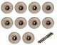 Falon-Tech Tarcza Diamentowa 50mm do miniszlifierki Dremela 10 tarcz + 2 trzpienie 1