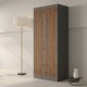 Jan Nowak Szafa metalowa ubraniowa JULIA 800 x 1850 x 450 mm Eco Design* antracytowa/ orzech 4