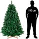 Springos Choinka sztuczna 180 cm sosna leśna jak żywa Royal Trees premium z drewnianym stojakiem UNIWERSALNY 22