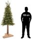 Springos Choinka sztuczna na pniu 220 cm ze stojakiem nowoczesny UNIWERSALNY 29