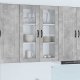 vidaXL vidaXL Front do zmywarki z półką Betonowy szary 80 x 31 x 100 cm 1