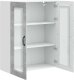 vidaXL vidaXL Front do zmywarki z półką Betonowy szary 80 x 31 x 100 cm 5