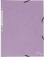 Exacompta Elastic folder Pastel Purple 24x32 cm fits A4 sheets - 400 grams solid colored cardboard - wyprodukowano we Francji 2