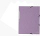 Exacompta Elastic folder Pastel Purple 24x32 cm fits A4 sheets - 400 grams solid colored cardboard - wyprodukowano we Francji 3
