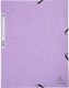 Exacompta Elastic folder Pastel Purple 24x32 cm fits A4 sheets - 400 grams solid colored cardboard - wyprodukowano we Francji 1