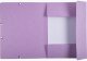 Exacompta Elastic folder Pastel Purple 24x32 cm fits A4 sheets - 400 grams solid colored cardboard - wyprodukowano we Francji 8