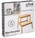 5five Taboret, stołek 2-stopniowy, bambusowy, pomocnik, drabinka 6