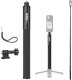 Monopod Puluz TELESKOPOWY MONOPOD ALUMINIOWY 133CM Z GWINTEM 1/4" DO KAMER INSTA360 / DJI / GOPRO 1