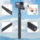 Monopod Puluz TELESKOPOWY MONOPOD ALUMINIOWY 133CM Z GWINTEM 1/4" DO KAMER INSTA360 / DJI / GOPRO 4