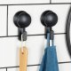 Bathroom Solutions Haczyk Wieszak VILDE na Przyssawkę 2 szt. Czarny 5,5 cm Łazienka 4