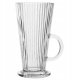 Orion Szklanka Wysoka z Uchem do Kawy Latte Cappuccino Ryflowana 300 ml ORION 1