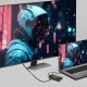 HUB USB Baseus QUALO Transparent Hub USB-C HDMI z funkcją ładowarki bezprzewodowej QTPB5-HUB-18 czarny (GSM184928) 3