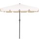 Springos Parasol ogrodowy 240 cm duży składany z korbką na balkon, taras ecru Uniwersalny 11