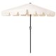 Springos Parasol ogrodowy 240 cm duży składany z korbką na balkon, taras ecru Uniwersalny 13