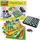 LeanToys Zestaw Gier Rodzinnych 18w1 Szachy Magnetyczna Szachownica 12
