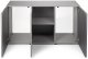 Aquael AQUAEL ZESTAW GLOSSY ST 150 D&N SZARY + SZAFKA 12