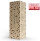 Springos Choinka na pniu 220 cm sosna diamentowa ośnieżona premium ze stojakiem i jutą UNIWERSALNY 30