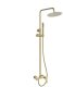 Zestaw prysznicowy Invena Show set with show mixer Nestos. BR gold 3