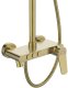 Zestaw prysznicowy Invena Show set with show mixer Nestos. BR gold 4