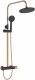 Zestaw prysznicowy Invena Show set Starlight with mixer black gold 1