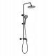 Zestaw prysznicowy Invena Shower set RIKIA with mixer black 1