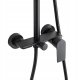 Zestaw prysznicowy Invena Shower set RIKIA with mixer black 2