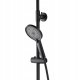 Zestaw prysznicowy Invena Shower set RIKIA with mixer black 4
