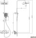 Zestaw prysznicowy Avapax AVAPAX ADTH6214T2 THERMO Deszczownica z baterią prysznicową termostatyczną dwufunkcyjną, gun metal 10