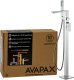 Bateria wannowa Avapax AVAPAX ABVE221111 VELLANO Bateria wannowa wolnostojąca z zestawem natryskowym, chrom 1