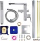 Bateria wannowa Avapax AVAPAX ABVE221111 VELLANO Bateria wannowa wolnostojąca z zestawem natryskowym, chrom 12