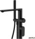 Bateria wannowa Avapax AVAPAX ABLU221321 LUNEPO Bateria wannowa wolnostojąca z zestawem natryskowym, czarny 7