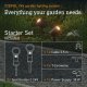 Steinel Zestaw 2x oprawa ogrodowa wbijana SPOT GARDEN 24V LED nightmatic 7,84W 363lm 1800-4000K RGBWW IP65 IK03 antracyt / aluminium plus zasilacz 35W plus przewód plus trójnik 3