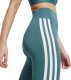 Adidas Legginsy damskie adidas Optime Essentials 3-Stripes 7/8 zielone JY2152 L 5