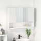 vidaXL Szafka z lustrem Biały 80 x 17 x 55 cm 1