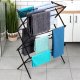 Suszarka na pranie Vilde Suszarka na pranie metalowa czarna pionowa rozsuwana 44.5-75x37.5x105cm VILDE 779105 1
