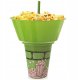 Lumarko Kubek ze słomką i miską na popcorn nachosy zielony 500ml ORION 121792 2