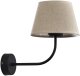 Kinkiet TK Lighting Klasyczny kinkiet do sypilani Chicago 4186 lniany abażur czarny 1