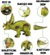 Woopie DINOZAUR ZDALNIE STEROWANY RC ROBOT TRICERATOPS DLA DZIECI KREATYWNY INTERAKTYWNY 11
