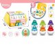 Woopie WOOPIE Układanka Sorter Montessori Dopasuj Kształty Zabawne Kurczaczki Jajka 6szt 4